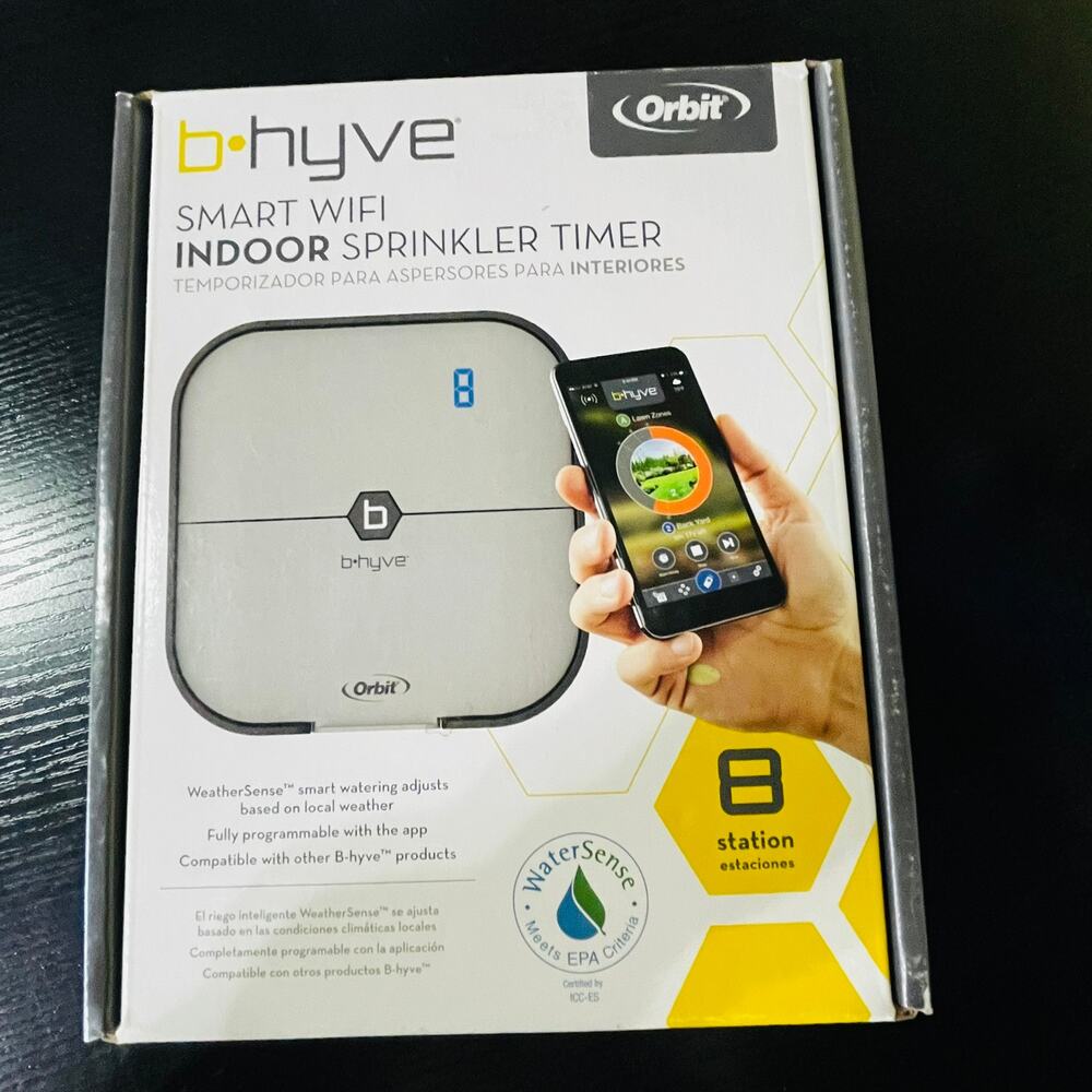 Orbit 57925 B-Hyve WiFi Smart Indoor Sprinkler Timer Controller 8 Stations